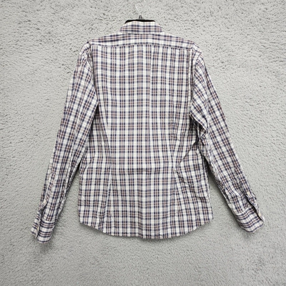 J Lindeberg Ward Shirt Mens XL (Fits Slim) Long Sleeve Clan Check Plaid PLS READ - Picture 7 of 12